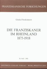 Bucheinband Franziskaner im Rheinland
